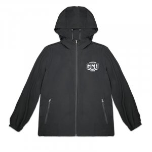 CCU輕量機能防潑水風衣外套_黑