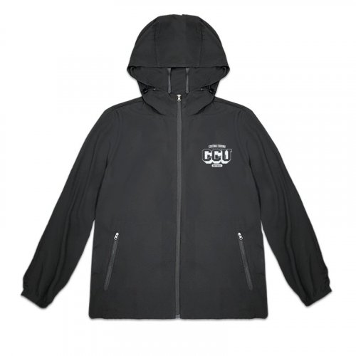 CCU輕量機能防潑水風衣外套_黑