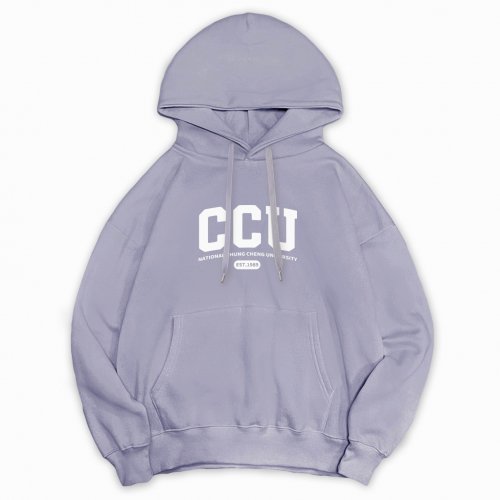 【最後一件，售完為止】CCU冰淇淋色落肩帽T_薰衣草紫