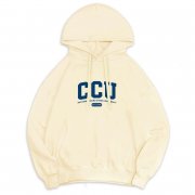 【絕版商品，售完為止】CCU午厚時光落肩帽T_奶油布蕾