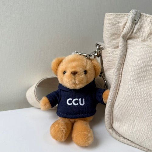 CCU電繡帽T小熊掛飾鑰匙圈_經典藍