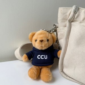 CCU電繡帽T小熊掛飾鑰匙圈_經典藍