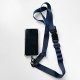 【團購商品，10件起做】CCU多功機能手機夾片背帶_深藍