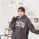 【最後現貨,售完為止】CCU立體毛巾繡落肩帽T_摩卡灰 【最後現貨,售完為止】CCU立體毛巾繡落肩帽T_摩卡灰