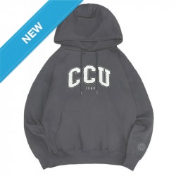 【早鳥現貨，售完預購】CCU立體毛巾繡落肩帽T_摩卡灰