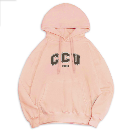 【最後現貨，售完為止】CCU冬日輕甜系落肩帽T_微糖粉