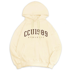 CCU冬日輕甜系落肩帽T_年份款_奶油白