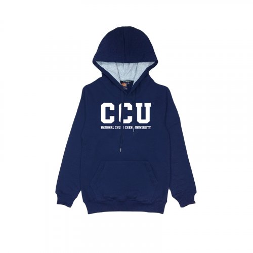 【絕版出清，售完不補】CCU經典款刷毛帽T_深藍