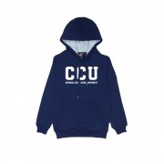 【限量現貨，售完為止】CCU經典款刷毛帽T_深藍