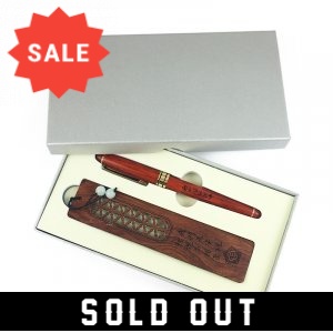 CCU紅木鋼珠筆+紅木書籤禮盒(已完售)
