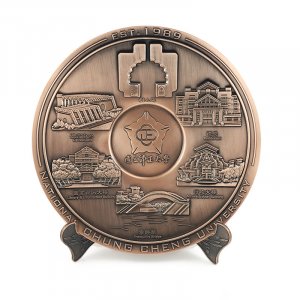 【絕版出清，售完不補】CCU金屬圓盤_古銅