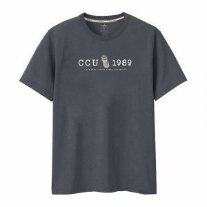 【限量新品，售完不補】CCU鳳梨印象純棉短T_星夜霧黑